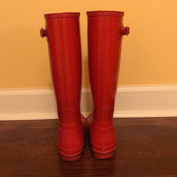 HUNTER-Women's Original Tall Glossy Rain Boots - Picture 4 of 7